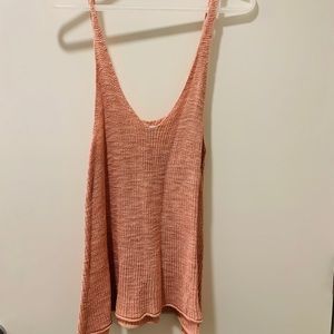Peach Sweater Tank